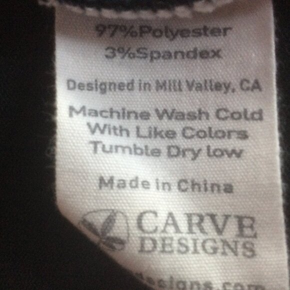 CARVE DESIGNS Deep Sea Hills Napa Cowl Neck Long Sleeve Dress Size Medium - Picture 5 of 6